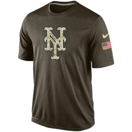 Men's New York Mets Salute To Service Nike Dri-FIT T-Shirt - Click Image to Close